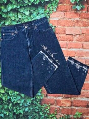 LUCKY BRAND | RELAXED TAPER FRINGED CROPPED JEANS